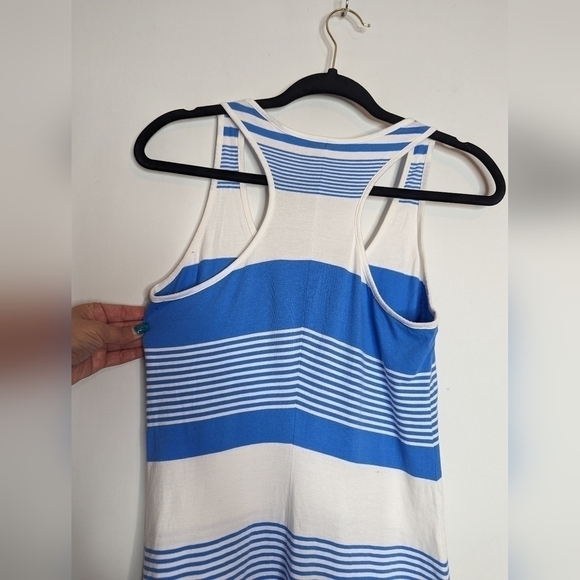 Lilly Pulitzer Blue White Striped Every Back Shirt Dress - Picture 11 of 13